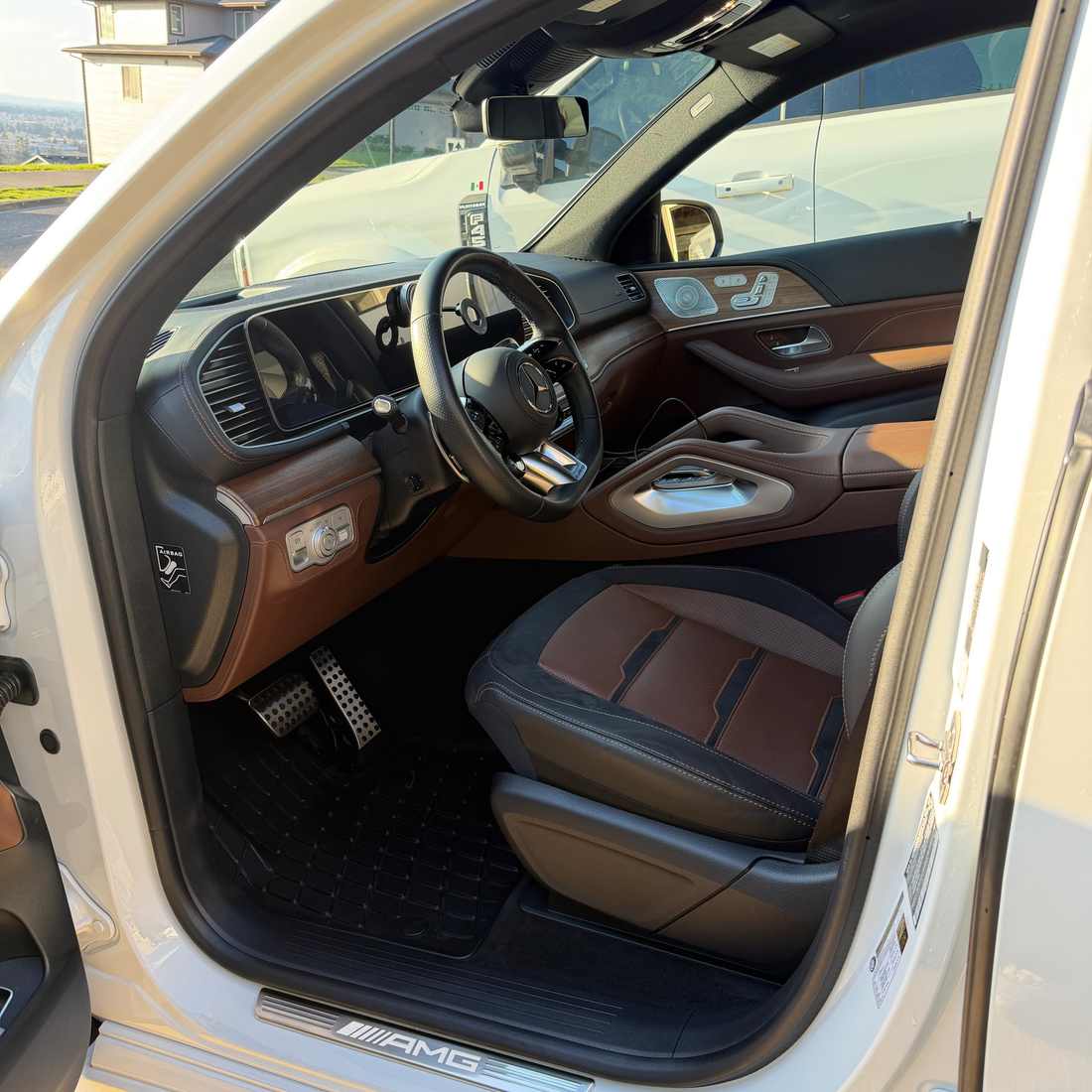 Mercedes-AMG GLE 53 interior odor removal and deep clean in Camas WA by Cruz Detailing